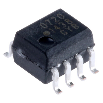 Broadcom, HCPL-0720-000E DC Input Transistor Output Optocoupler, Surface Mount, 8-Pin SOIC