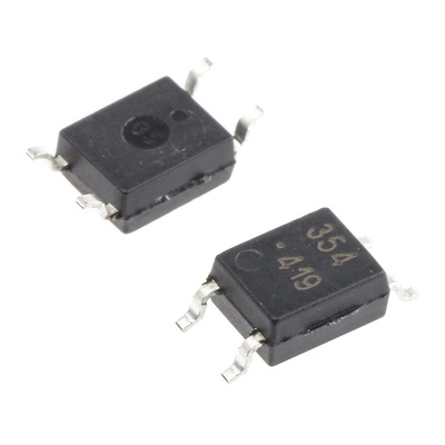 Broadcom, HCPL-354-000E AC Input Transistor Output Optocoupler, Surface Mount, 4-Pin Mini-Flat