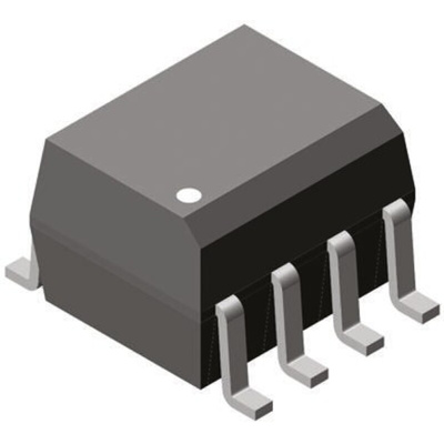 Vishay, VOD205T DC Input Transistor Output Dual Optocoupler, Surface Mount, 8-Pin SOIC