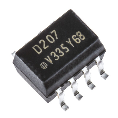 Vishay, ILD207T DC Input Transistor Output Dual Optocoupler, Surface Mount, 8-Pin SOIC