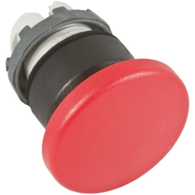 ABB Mushroom Red Push Button Head - Momentary Modular Series, 22mm Cutout, Round
