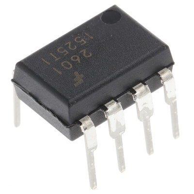 onsemi, HCPL2601 DC Input Logic Gate Output Optocoupler, Through Hole, 8-Pin DIP