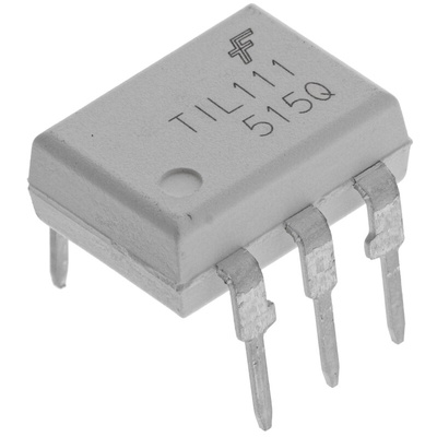 onsemi, TIL111M DC Input Transistor Output Optocoupler, Through Hole, 6-Pin MDIP