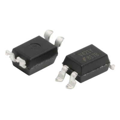 onsemi, FOD817B3S DC Input Phototransistor Output Optocoupler, Surface Mount, 4-Pin DIP