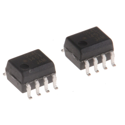 Broadcom, ACPL-054L-000E DC Input Transistor Output Dual Optocoupler, Surface Mount, 8-Pin SOIC