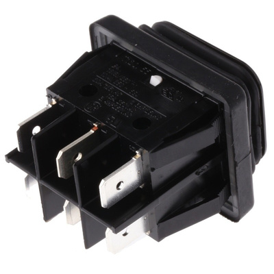 Molveno Double Pole Double Throw (DPDT), On-Off-On Rocker Switch Panel Mount