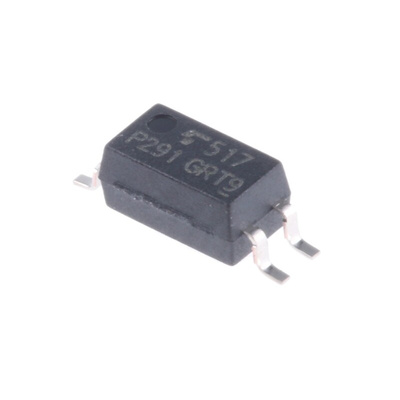 Toshiba, TLP291(GR DC Input Transistor Output Optocoupler, Surface Mount, 4-Pin SOIC