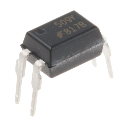 onsemi, FOD817B DC Input Transistor Output Optocoupler, Through Hole, 4-Pin MDIP