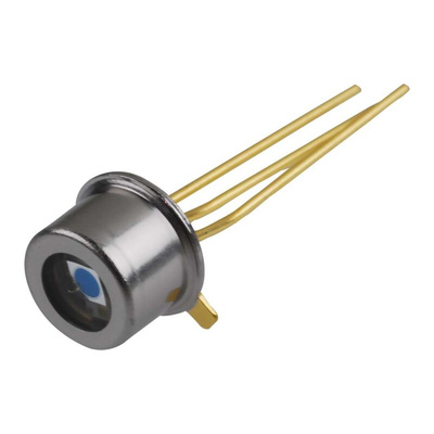 Hamamatsu, S5971 IR + Visible Light Si Photodiode, Through Hole TO-18