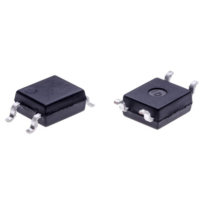 Isocom, IS126 AC Input NPN Phototransistor Output Dual Optocoupler, Surface Mount, 4-Pin DIP