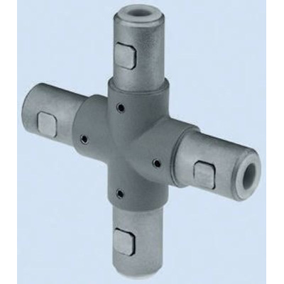 Rose+Krieger Round Tube Cross Connector, strut profile 40 mm,