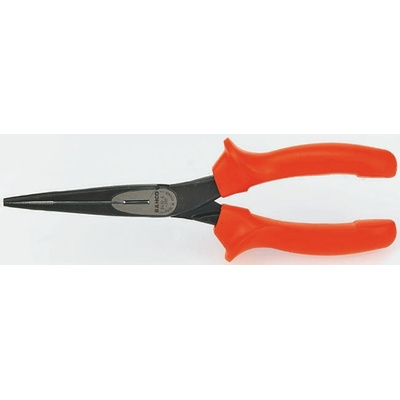 Bahco VDE Insulated Steel Pliers Long Nose Pliers, 200 mm Overall Length