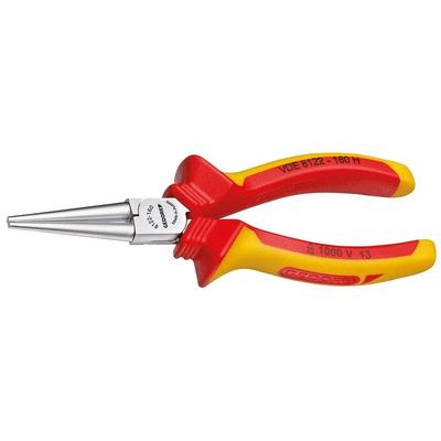 Gedore Steel Pliers Round Nose Pliers, 160 mm Overall Length