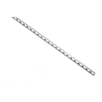 RS PRO Steel Perforated DIN Rail, Mini Top Hat Compatible, 1m x 15mm x 5.5mm