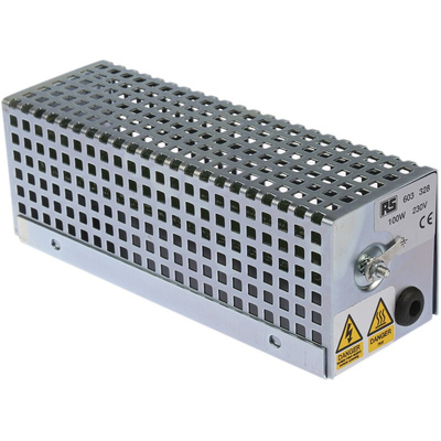 RS PRO Enclosure Heater, 230V ac, 100W Output, 100W Input, 85°C, 70mm x 191mm x 67mm