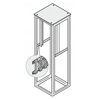 nVent SCHROFF Steel Depth Member for Use with 19-Inch Cabinet, 800mm