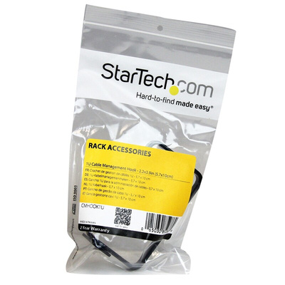 StarTech.com Steel Cable Management Ring for Use with Server Racks and Cabinets, Wiring Closets, Network Distribution