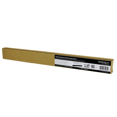 StarTech.com Steel Cable Management Panel for Use with Server Racks and Cabinets, Wiring Closets, Network Distribution