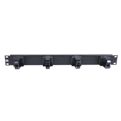 RS PRO Cable Management Panel for Use with 19-Inch Rack, 4 Rings