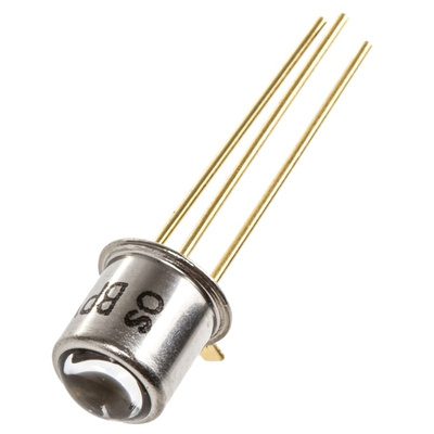 BPY 62-3/4 ams OSRAM, 16 ° IR + Visible Light Phototransistor, Through Hole 3-Pin TO-18 package