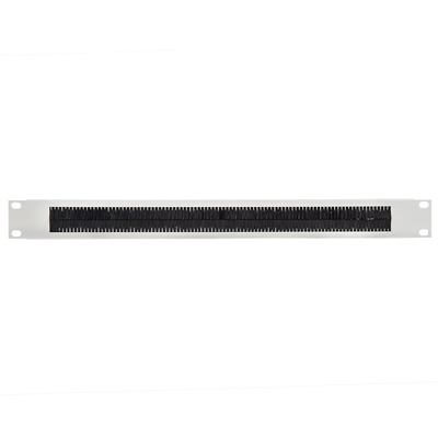 RS PRO Steel Cable Entry Panel for Use with 1U Rack Unit, 483 mm x 10 mm x 1 Uin