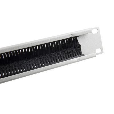 RS PRO Steel Cable Entry Panel for Use with 1U Rack Unit, 483 mm x 10 mm x 1 Uin