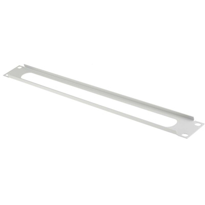 RS PRO Steel Cable Entry Panel for Use with 1U Rack Unit, 483 mm x 9 mm x 1 Uin