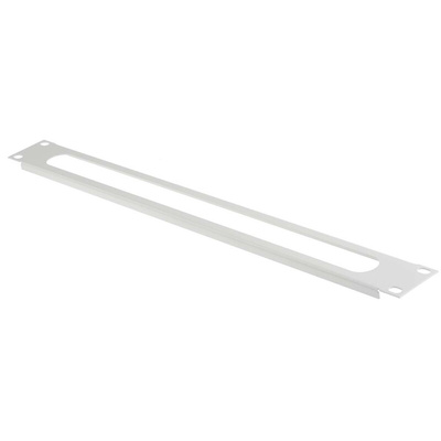 RS PRO Steel Cable Entry Panel for Use with 1U Rack Unit, 483 mm x 9 mm x 1 Uin