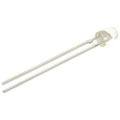 BPW85 Vishay, ±25 ° IR + Visible Light Phototransistor, Through Hole 2-Pin 3mm (T-1) package