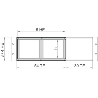 nVent SCHROFF Board Cage for Use with 3 & 4 U High Sub Rack, 1 Piece(s)