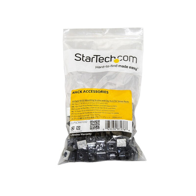 StarTech.com Rack Screws and Cage Nuts for Use with Server Racks and Cabinets, 