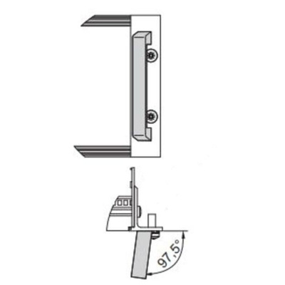 nVent SCHROFF Front Handle, 249 x 40 x 12.2mm