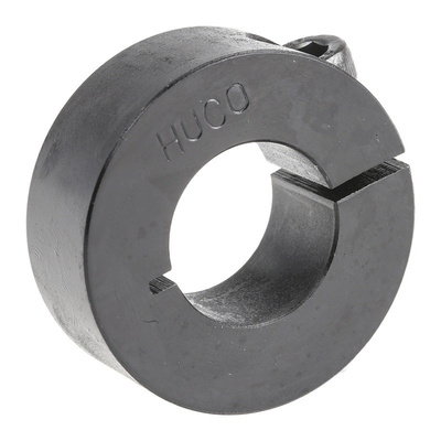 Huco Collar One Piece Clamp Screw, Bore 20mm, OD 40mm, W 15mm, Steel