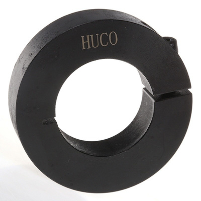 Huco Collar One Piece Clamp Screw, Bore 30mm, OD 54mm, W 15mm, Steel