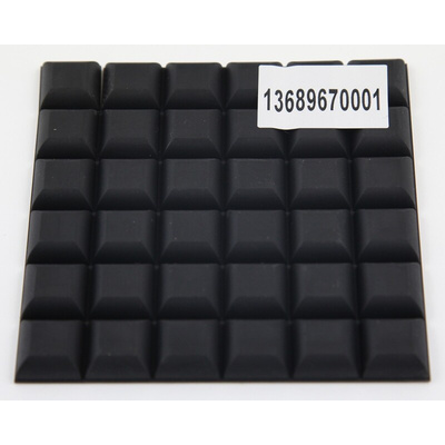 RS PRO Rubber Feet for Use with Extruded Aluminium Enclosures, 20 x 20 x 8mm