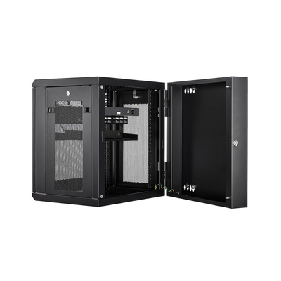 StarTech.com Black 12U Server Rack , 610 x 640 x 550mm