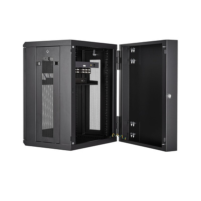 StarTech.com Black 15U Server Rack , 610 x 772 x 553mm