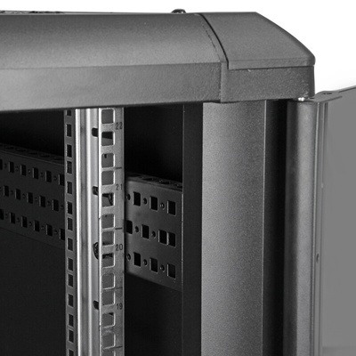 StarTech.com Black 22U Steel Server Rack , with 4-Post Frame 603 x 1112 x 1000mm