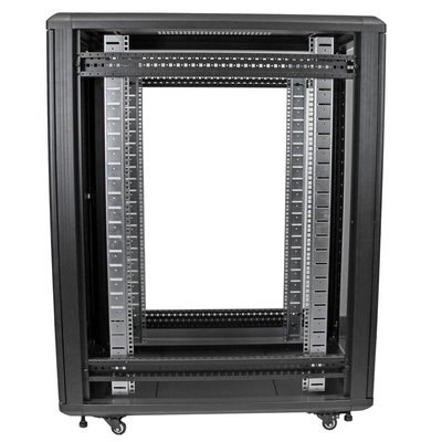 StarTech.com Black 22U Steel Server Rack , with 4-Post Frame 603 x 1112 x 1000mm