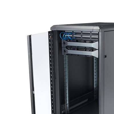 StarTech.com Black 22U Steel Server Rack , with 4-Post Frame 603 x 1112 x 1000mm