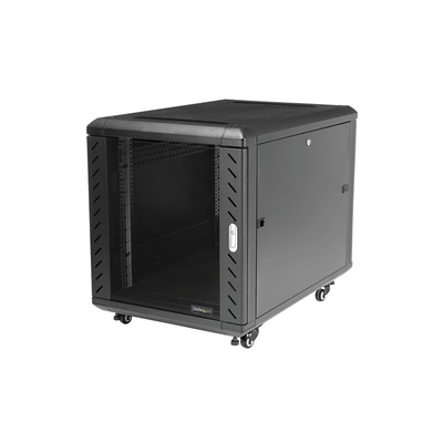 StarTech.com Black 12U Server Rack , 603 x 663 x 900mm