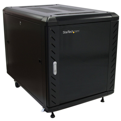 StarTech.com Black 12U Server Rack , 603 x 663 x 900mm