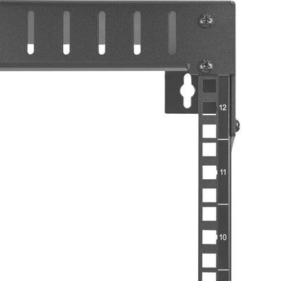 StarTech.com RK12WALL Series Black 12U Steel Server Rack , with 2-Post Frame