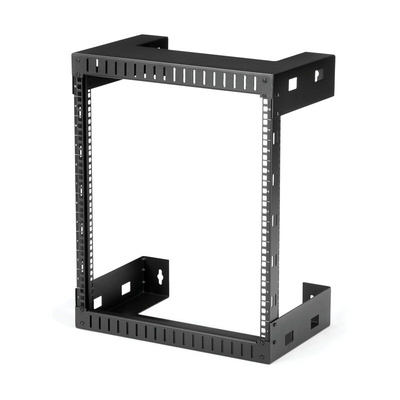 StarTech.com RK12WALL Series Black 12U Steel Server Rack , with 2-Post Frame