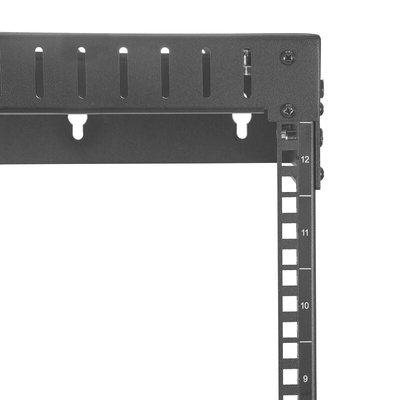 StarTech.com Black 12U Steel Server Rack , with 2-Post Frame