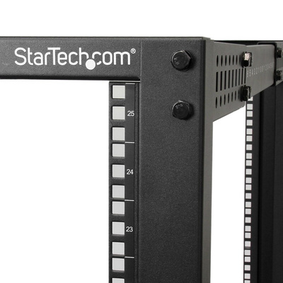 StarTech.com Black 25U Steel Server Rack , with 4-Post Frame