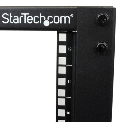 StarTech.com Black 12U Steel Server Rack , with 4-Post Frame