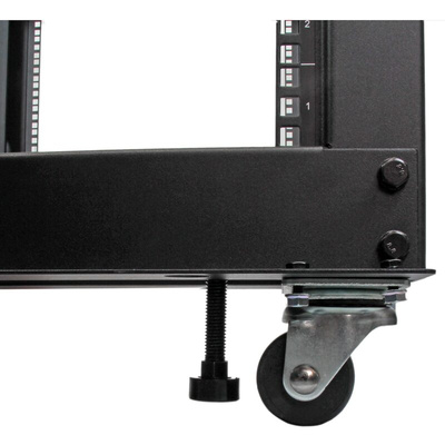 StarTech.com Black 12U Steel Server Rack , with 4-Post Frame