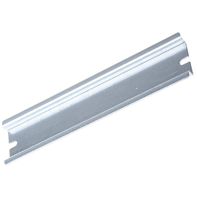 Fibox Steel Unperforated DIN Rail, Top Hat Compatible, 140mm x 35mm x 8mm