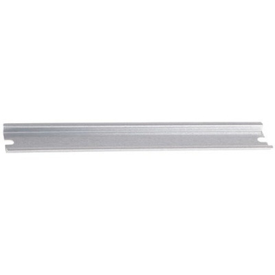 Fibox Steel Unperforated DIN Rail, Top Hat Compatible, 235mm x 35mm x 8mm